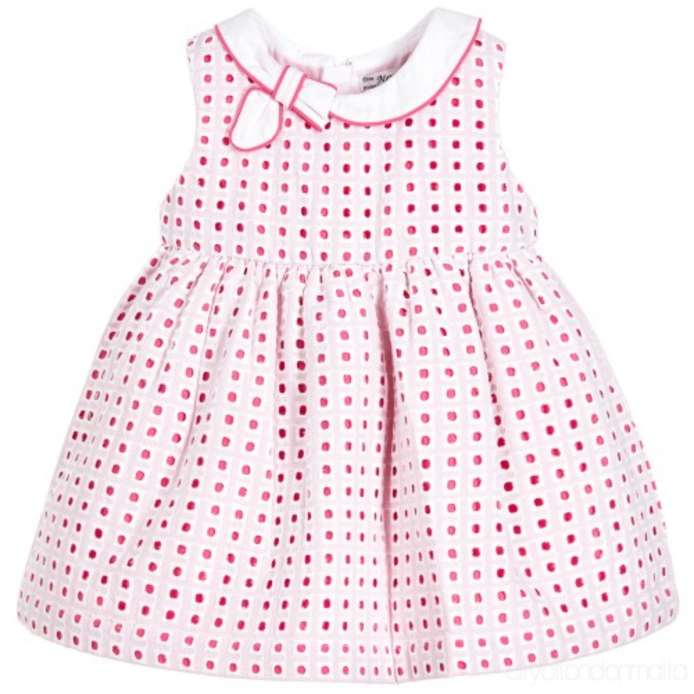 Mayoral Girls Pink Embroidery Dress - NWT